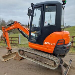 Mini Pelle Kubota KX71-3 – 2012 – 2,5T – 2 534 h – 3 Godets – Occasion